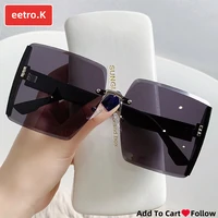 sunglasses womens famous sunglases frameless rectangular sun glass irregular girl eyeglasses cool discoloration shades