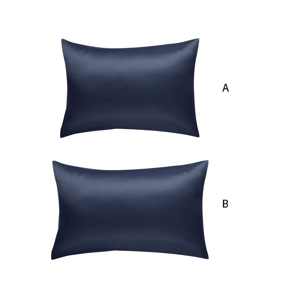 

1pair/pack Protection Bedroom Decor Bedding Pillow Case Home Luxury Silky Smooth Soft Solid Accessories Hotel Cover Comfortable