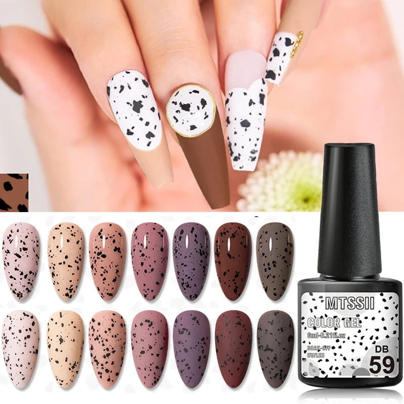 

6ml Eggshell Gel Nail Polish Semi Permanent Solid Eggshell Gel Polish Lamp Varnish Soak Off UV Gel Nail Art Manicure Top Coat