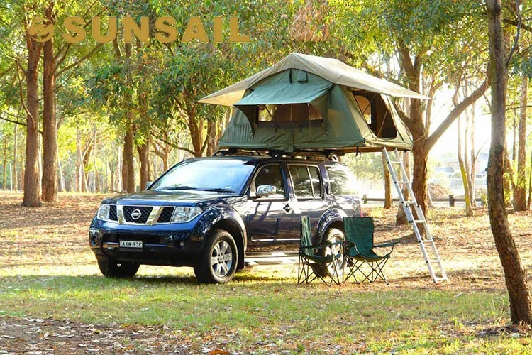 Фото Палатка на крышу Suzuki Samurai с жестким корпусом, автомобильная палатка для кемпинга с тентом из рипстоп-ткани для внедорожников и полноприводных автомобилей №3