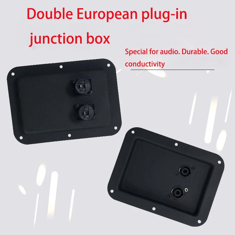 

Stage speaker junction box Wiring board Audio speaker plug-in board Speaker accessories 4-pin socket Iron