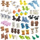 Фигурка MOC Friends из серии животных, строительные блоки, животное, зоопарк, дельфин, кошка, океан, сделай сам, мини-животные, кирпич, подарок для детей