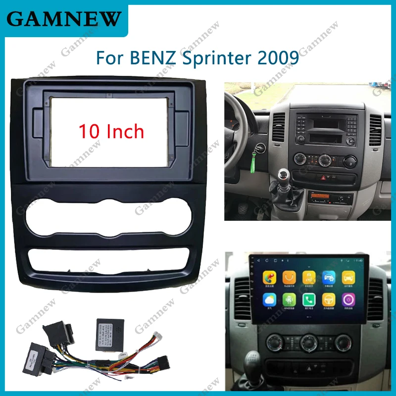 10-дюймовая Автомобильная рамка-адаптер Canbus Box Decoder Android радио приборная комплект