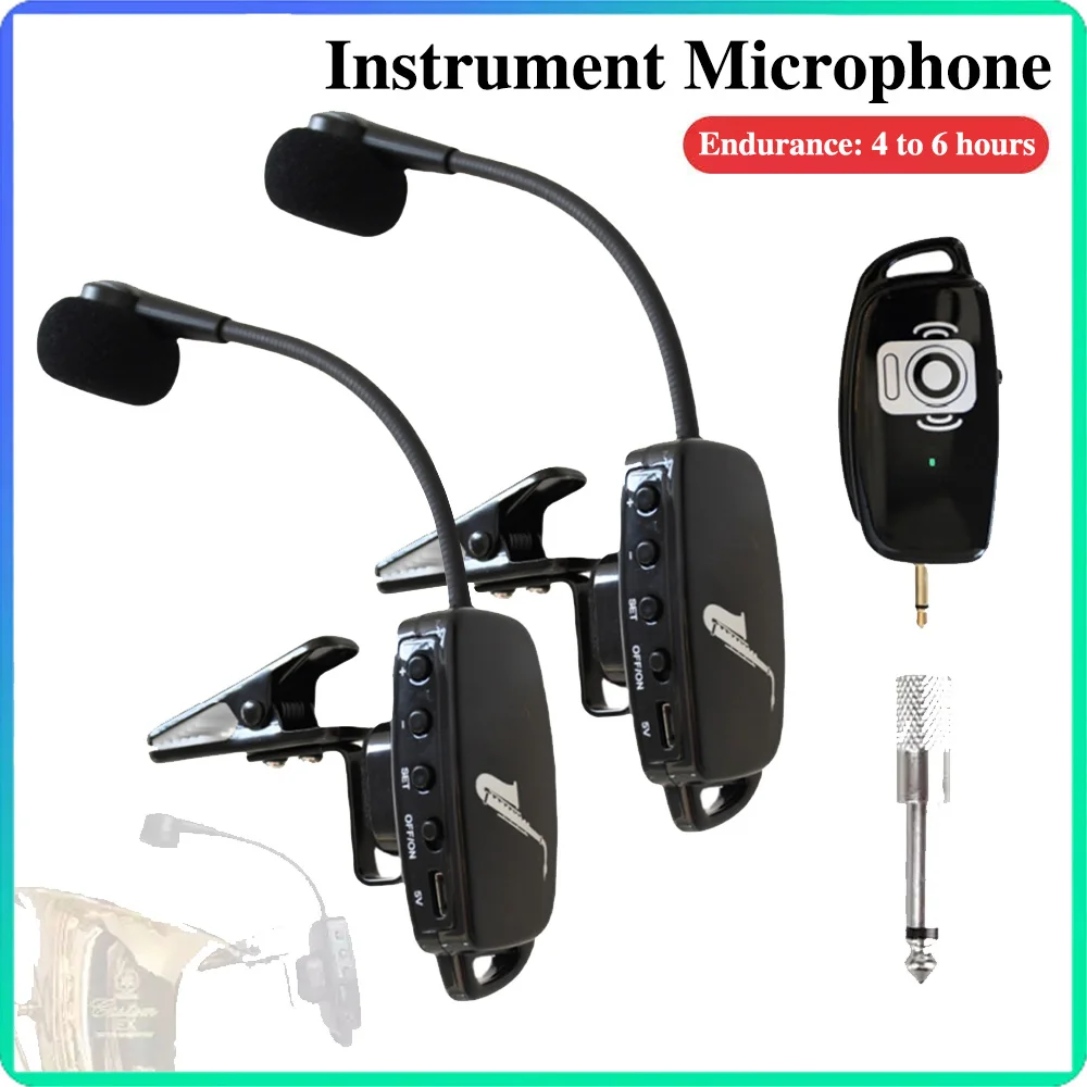 Беспроводной микрофон подходит для саксофона трубы передатчика UHF 2 4G вилка