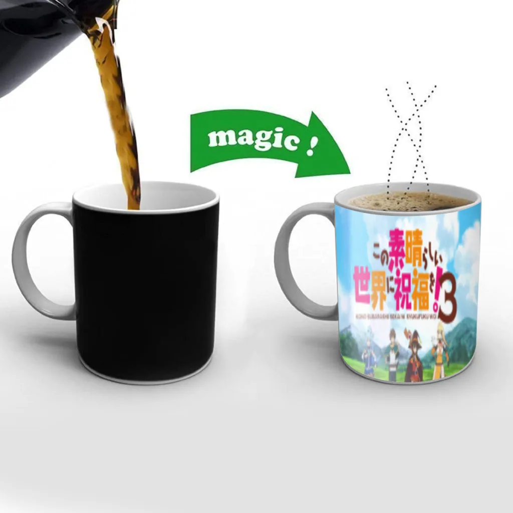 Кружка с аниме Girl Aqua бесплатная доставка керамические кофейные кружки меняющих