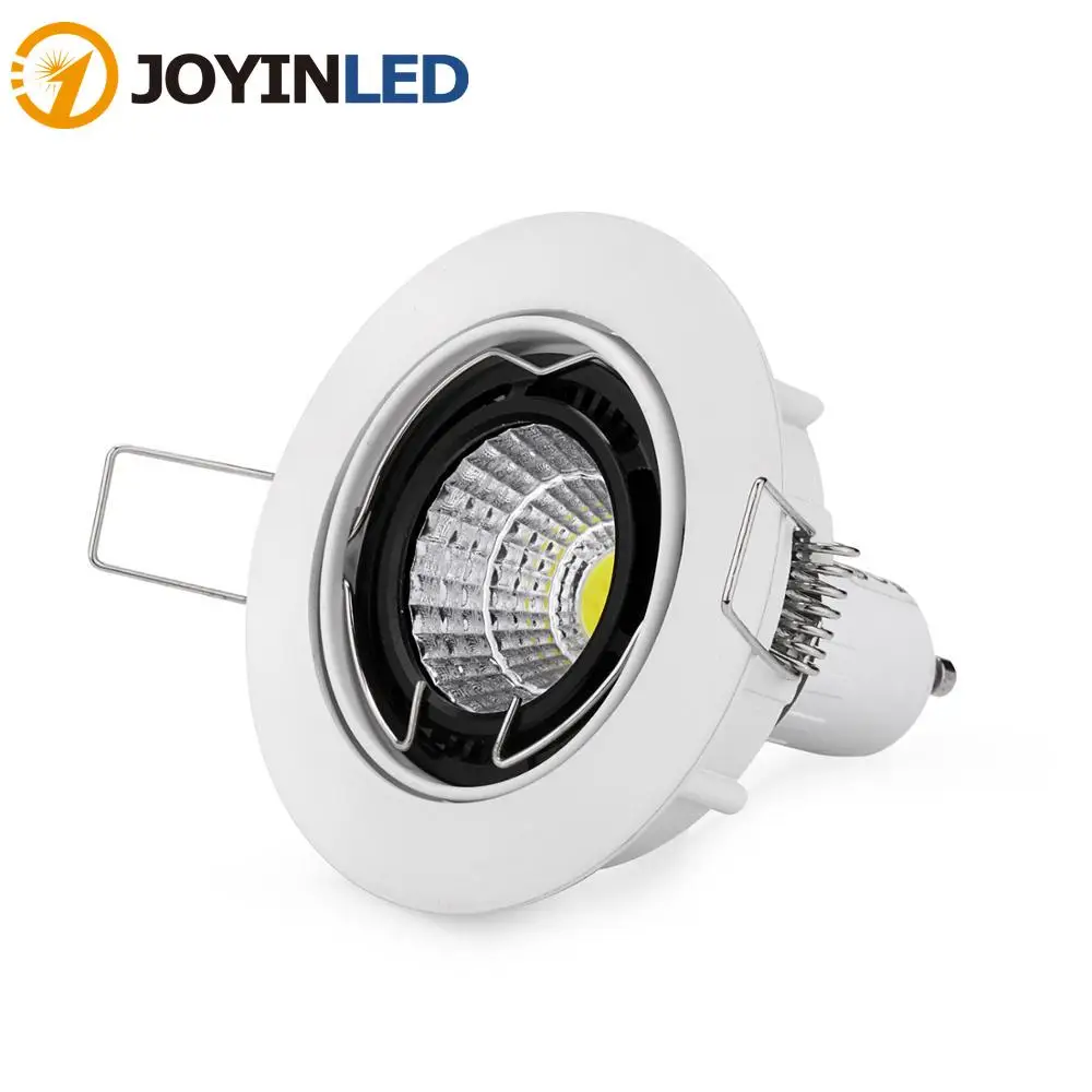 

4pcs Recessed LED Spotlight Frame Round GU10 MR16 Recessed Ceiling Downlight Fixtures Light Fittings