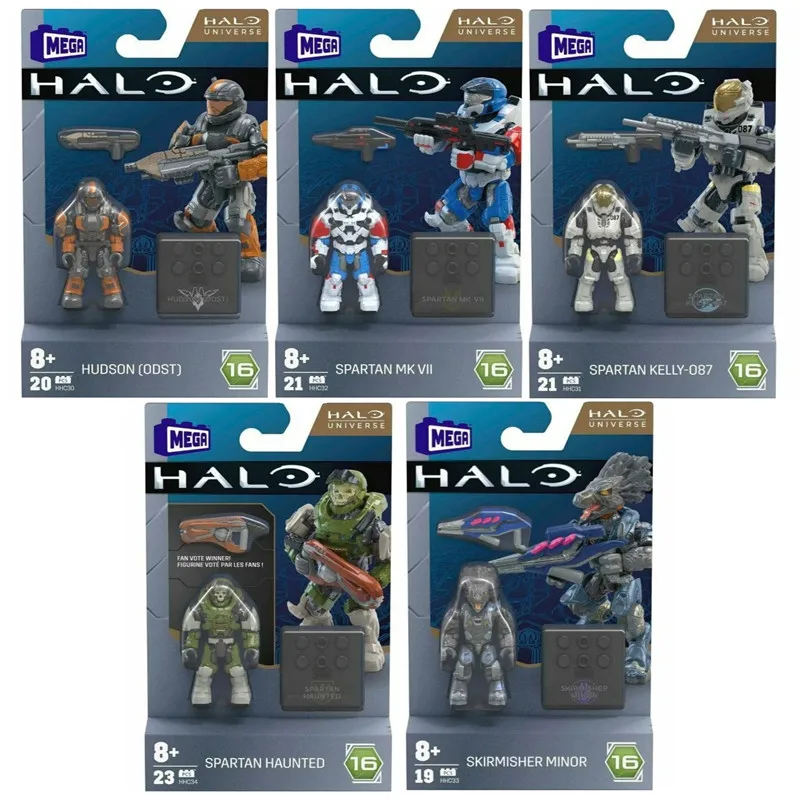 

Mega Bloks Halo Universe Hudson Odst Spartan Mk Kellys Haunted Minor Assembled Building Blocks Anime Figure Collection Toy Gifts
