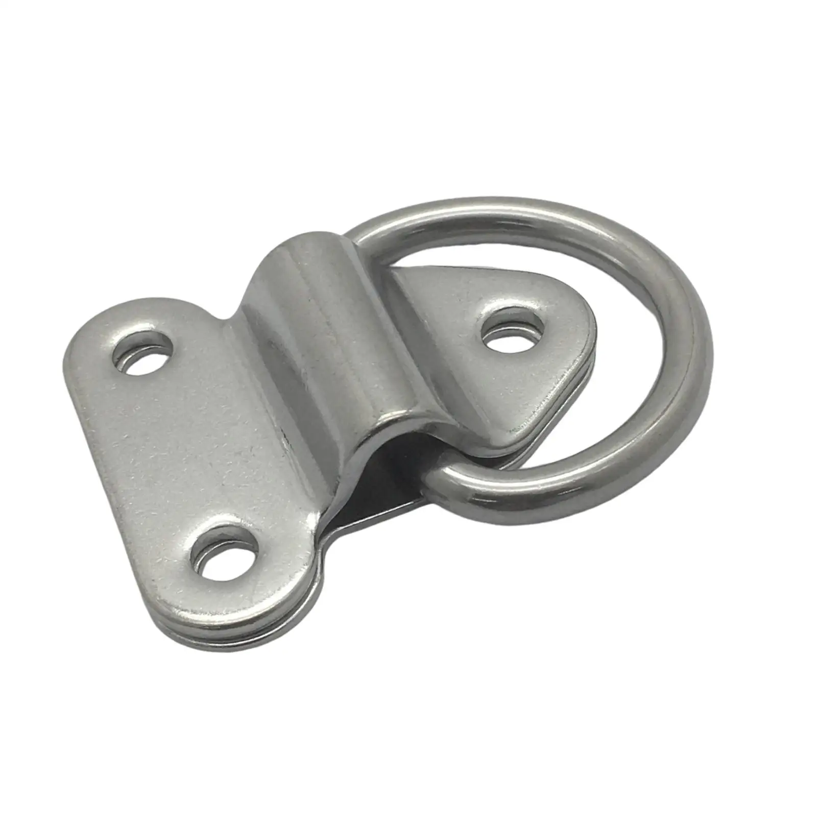 

Folding Deck Pad Eyes Lashing D Ring Universal High Polished 304 Stainless Steel Pull Ring for Ship Yacht Boats Trailer