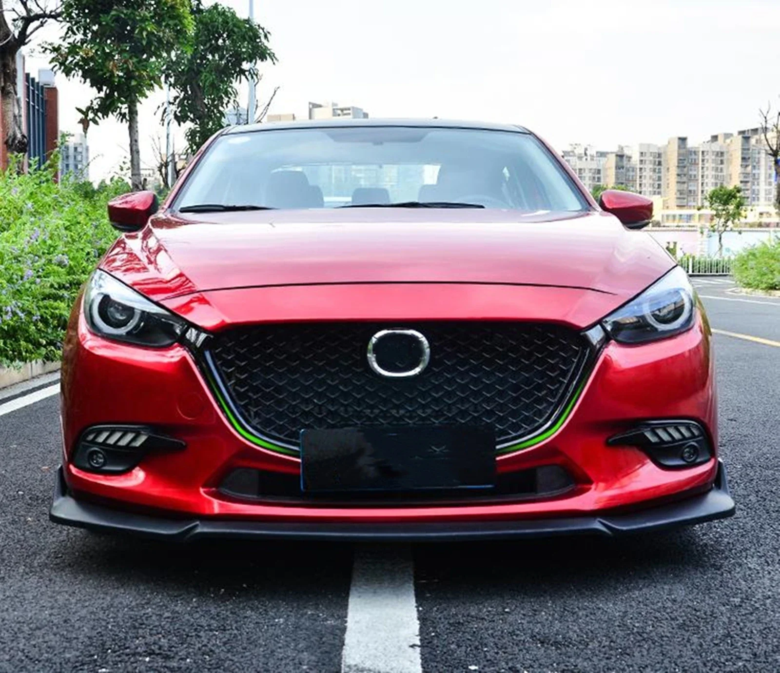 Передняя решетка радиатора для Mazda 3 Axela 2017-2018 верхний бампер аксессуары