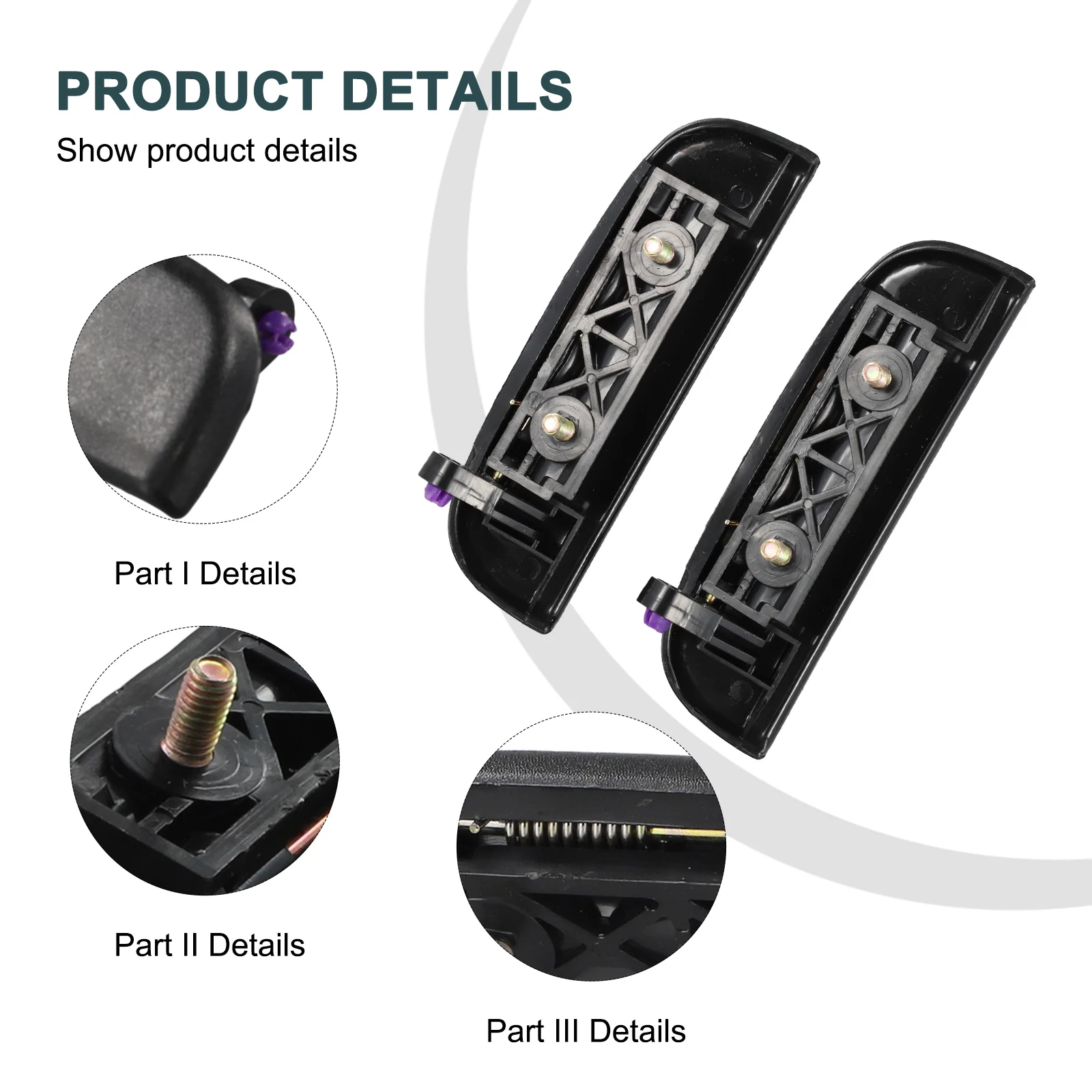 Наружная дверная ручка для Suzuki Carry 2009-2013 надежная Пластиковая передняя 1 пара Alto Apv