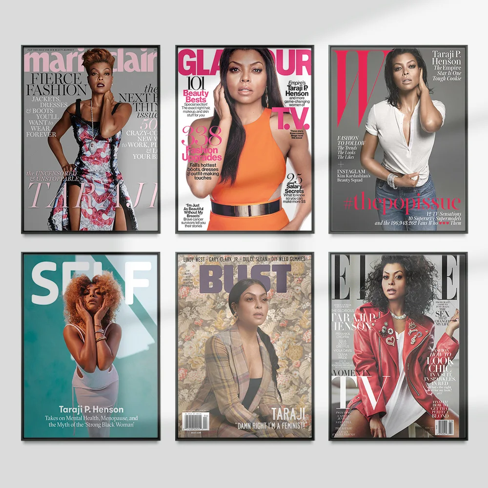 

Taraji Penda Henson Star Modern Art Print Poster Actress Singer Music Wall Picture Decor Canvas Painting