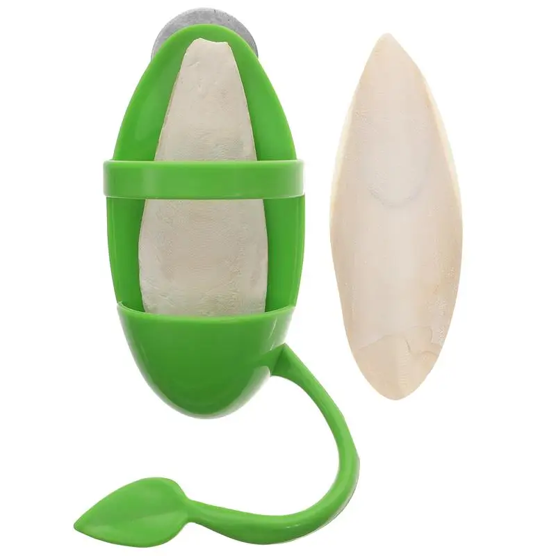 

1 Set of Cage Bird Feeder Cuttlebone Hanging Cage Feeder Birds Cage Feeding Holder