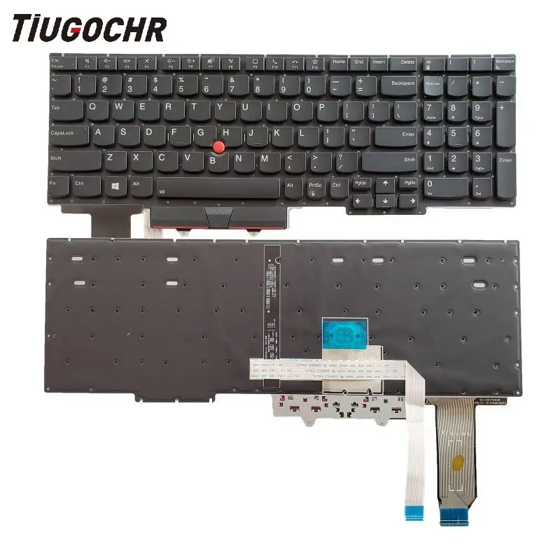 

New US English Laptop Keyboard for Lenovo Thinkpad E15 Gen 2 (Type 20T8 20T9 20TD 20TE) Backlight Black