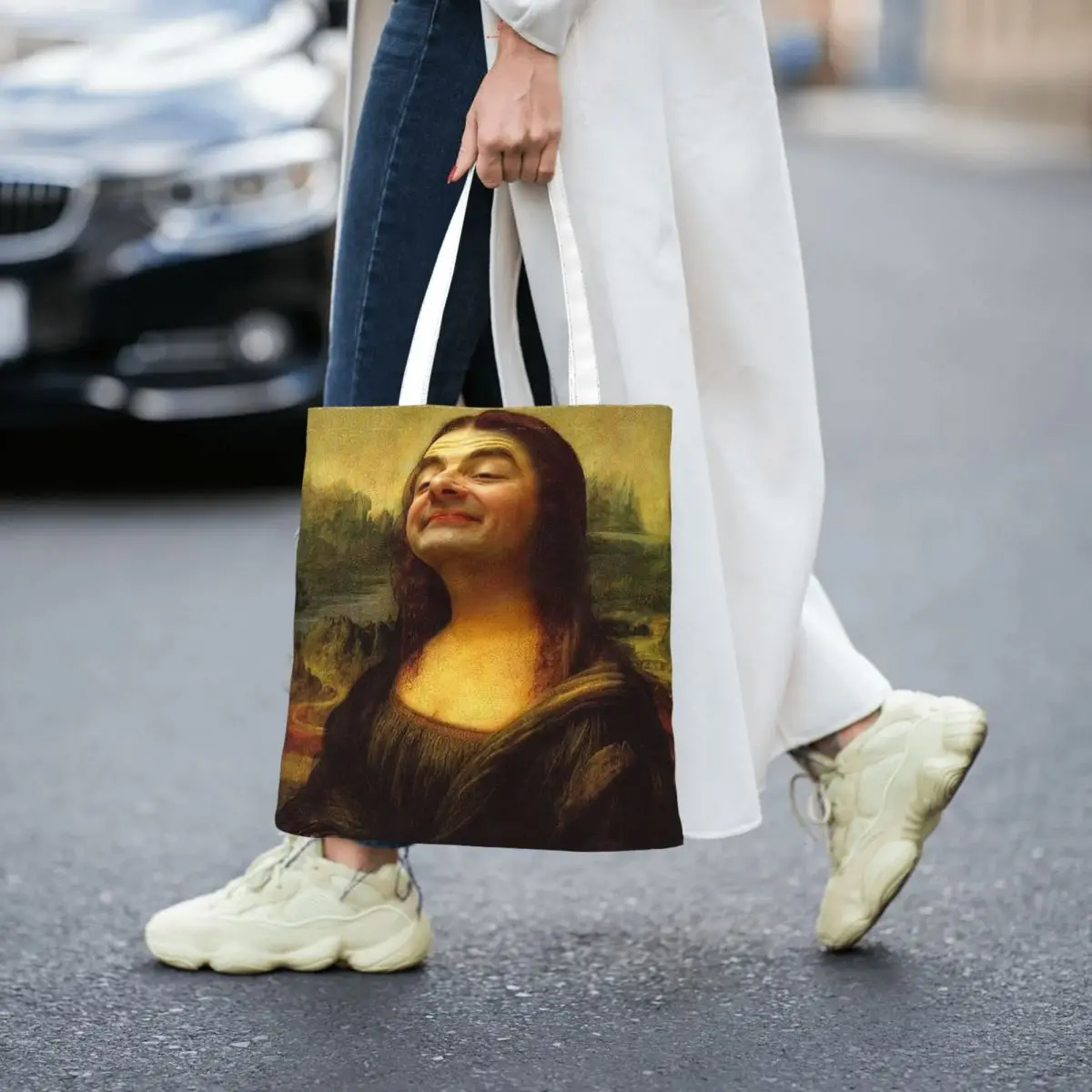 Mona Beana Women Canvas Handbag Large Capacity Shopper Bag Tote Bag withSmall Shoulder Bag