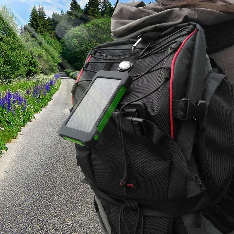 Фото Портативный внешний аккумулятор на солнечной батарее для Xiaomi, 200000 мАч №2
