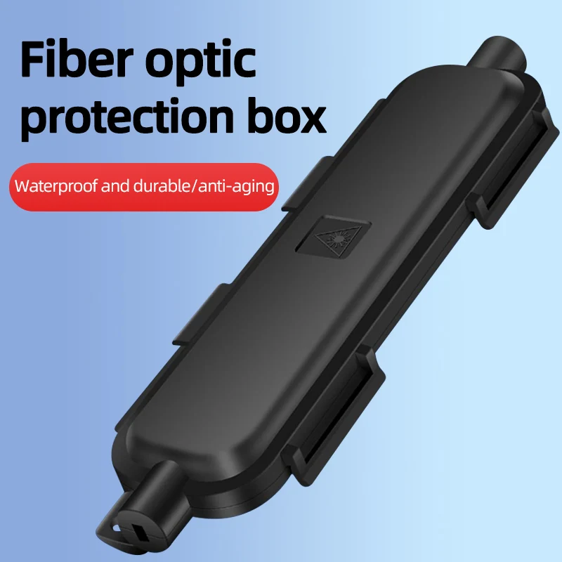 Burboro 10pcs FTTH Drop Optical Fiber Protection Box Cable Rotection Box Fiber Waterproof Protected Box Fiber Accessories