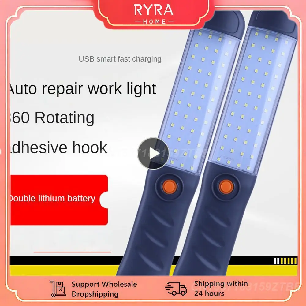 

1~8PCS Work Light Powerful Camping Lantern 3 Modes Floodlight USB Rechargeable Work Lamp with Magnet Hook Waterproof Repair