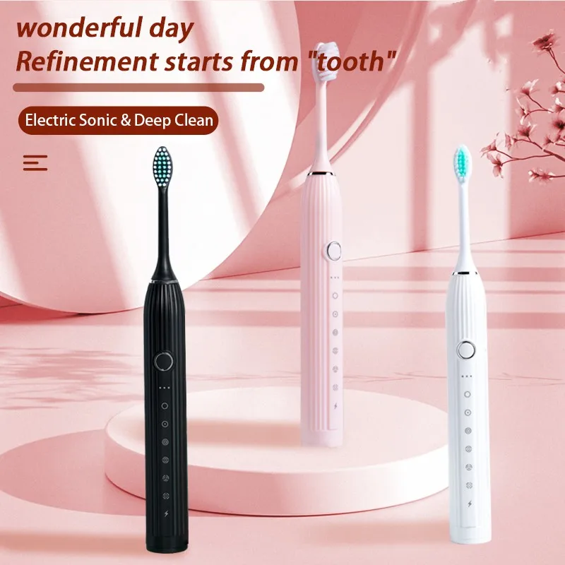 Sonic Electric toothbrush Adult children automatic toothbrush Rechargeable With 8 heads replacement IPX7 Tooth Brush enlarge
