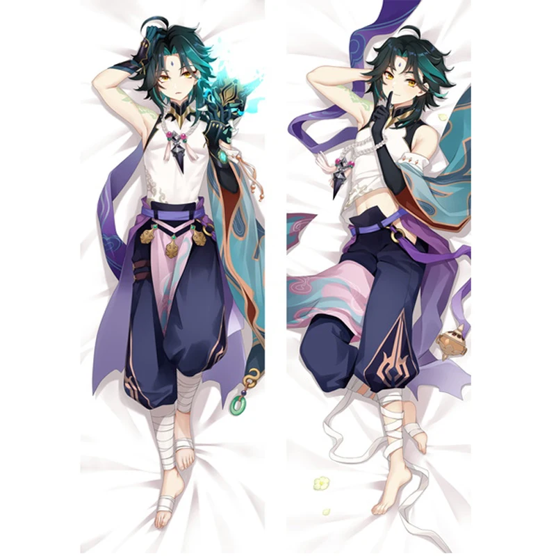 

Genshin Impact Character XIAO Dakimakura Pillowcase Body Hugging Cushion Cover Anime Game Doulble Side Printed Otaku Pilow Cover