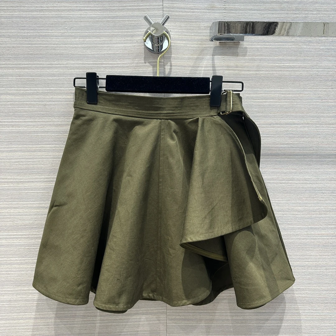 

Новый товар, боковая часть, полуюбка с листьями лотоса, Классическая маленькая юбка с высокой талией, модная, для пожилых