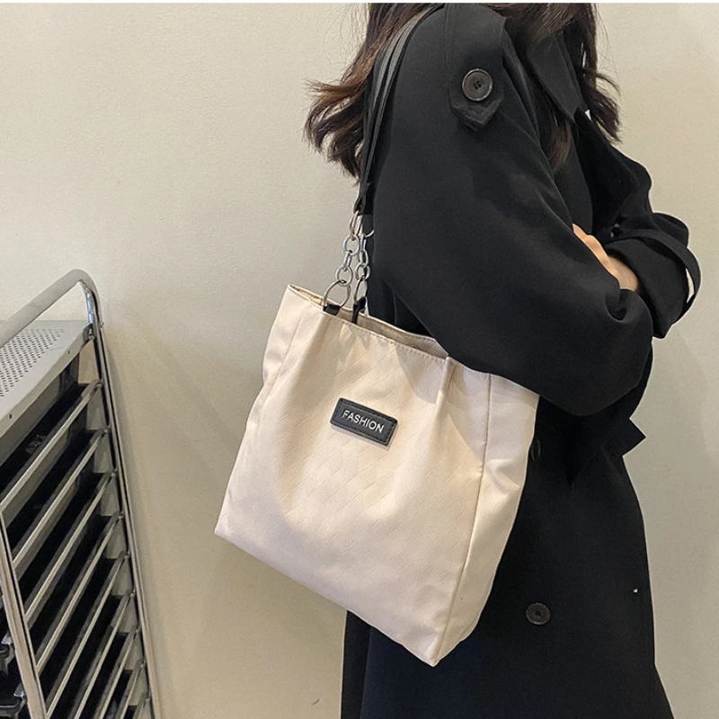 

Luxury Tote Bag for Women 2023 New Designer Student Handbag Korean Shoulder Women's Bag Fashion Shoppers PU Leather Large Female