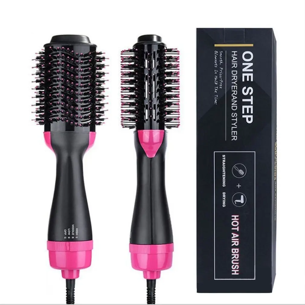 

EU Plug Two-In-One Hair Comb Comb Infrared Negative Ion Hot Air Combing Straight Dual-Purpose Hair Dryer Multi-Functional Comb