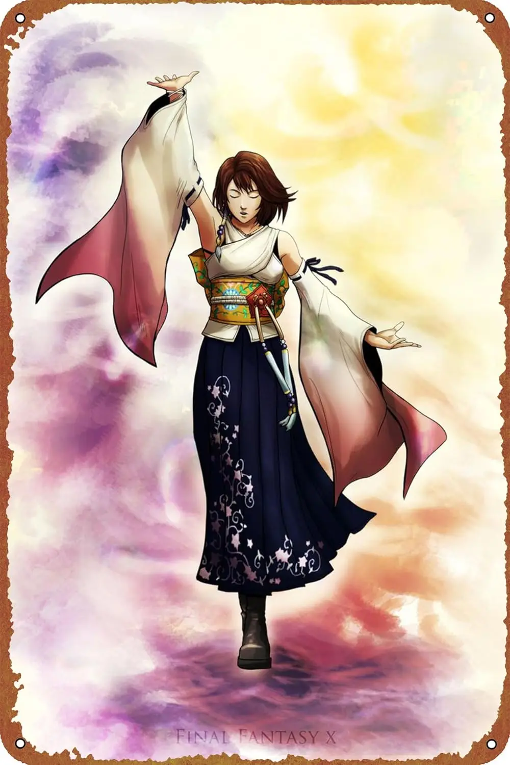 KIVYYB Yuna игровой постер металлическая табличка жестяная вывеска винтажный