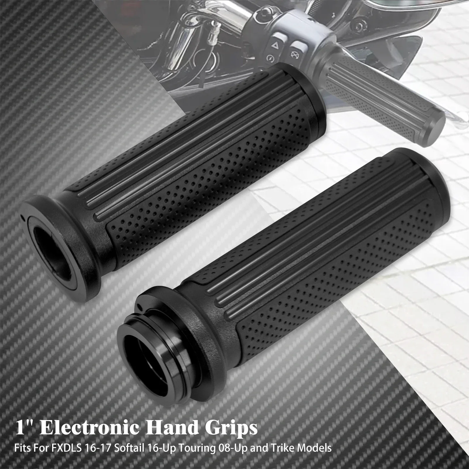 

Электронные ручки для мотоцикла, 1 дюйм, 25 мм, ручки дроссельной заслонки для Harley Touring Road Glide King Softail FLSTSE FXSE FXDLS