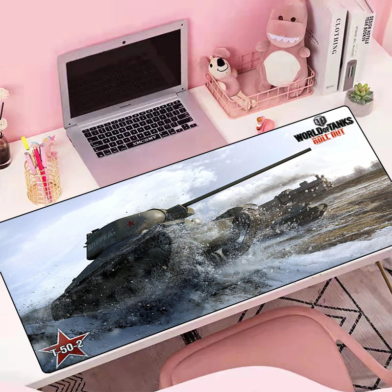 

Large Mouse Pad Desk Protector World of Tanks Xxl Gaming Computer Desks Mousepad Mause Gamer Accessories Keyboard Pads Pc Mats