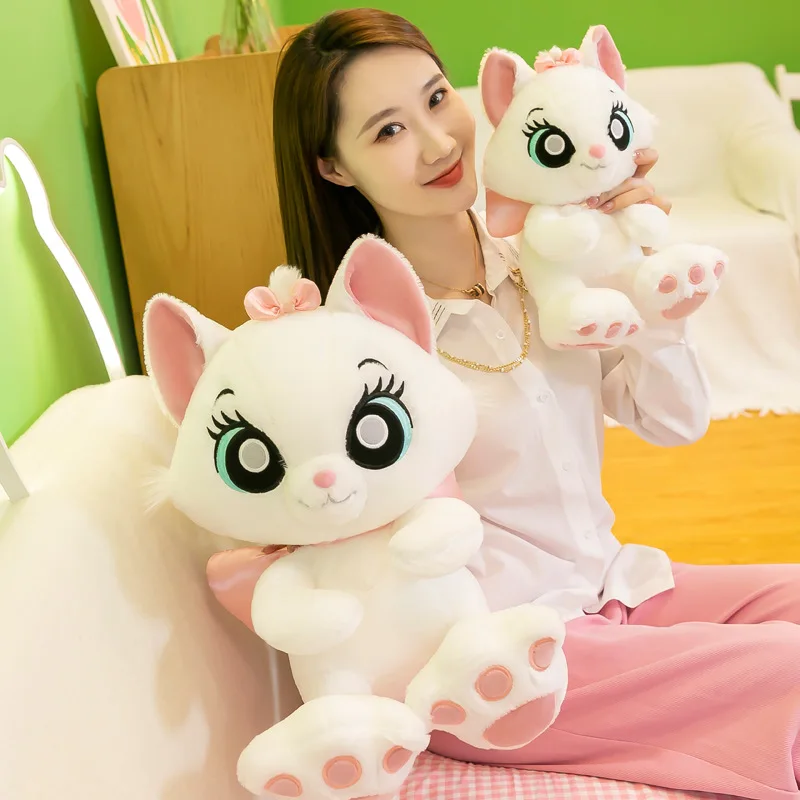 Плюшевая набивная подушка в виде кошки Мари из мультфильма Disney украшение для