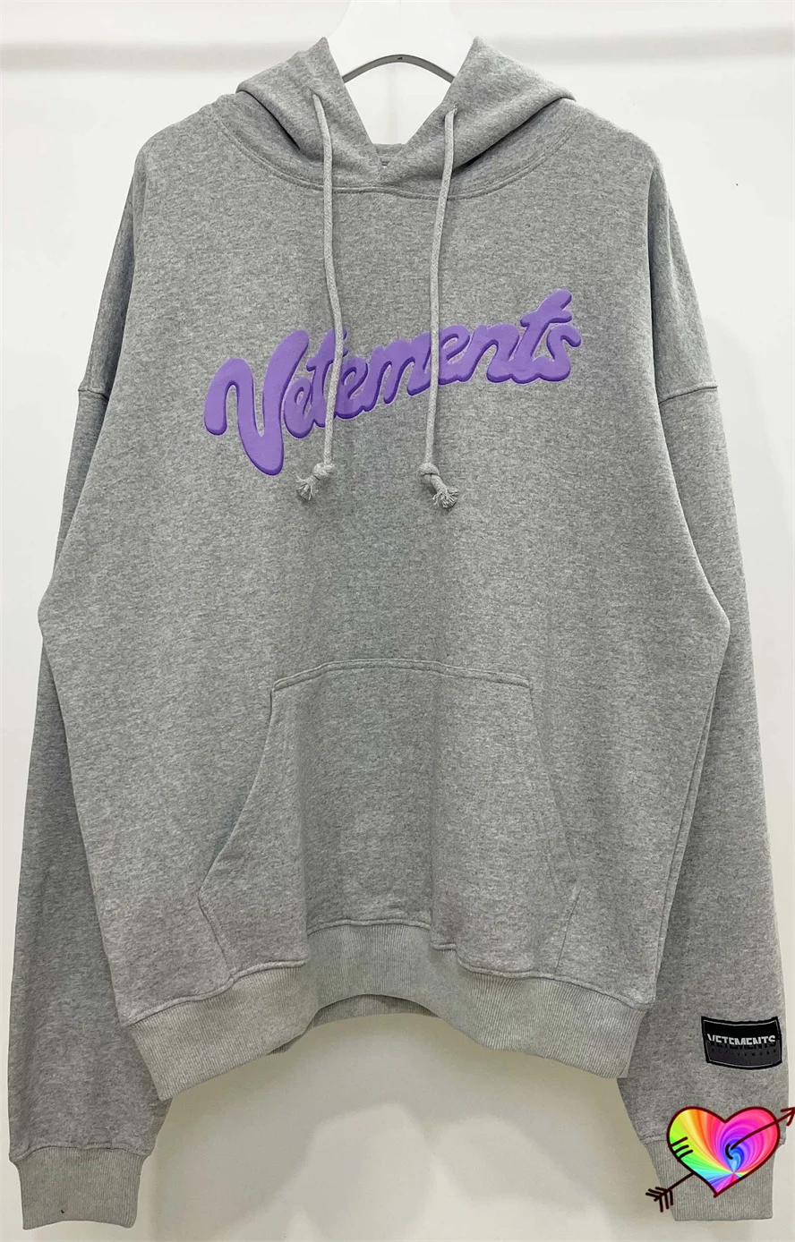 

Толстовка VTM для мужчин и женщин, свитшот с принтом с буффами, толстый плотный серый пуловер, лимитированный выпуск