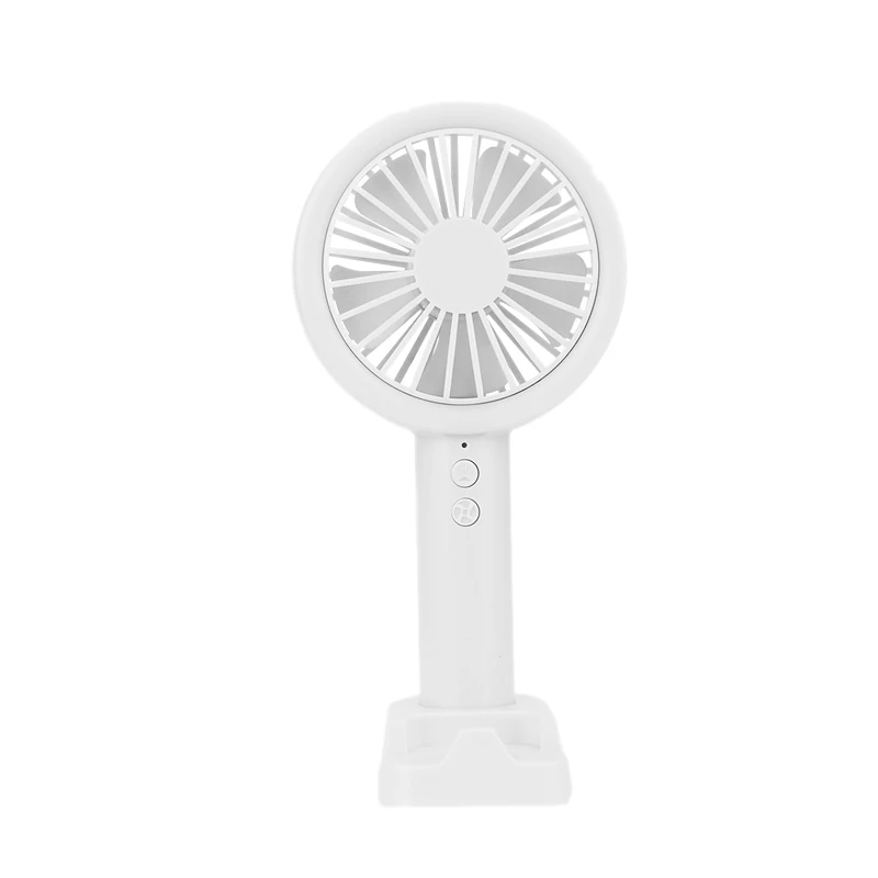 

Convenient Handheld Fan USB Charge Desktop Fan With LED Light