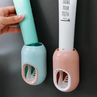 automatic toothpaste dispenser creative bathroom accessories wall mount toothpaste tube press squeezer holder devices organizer