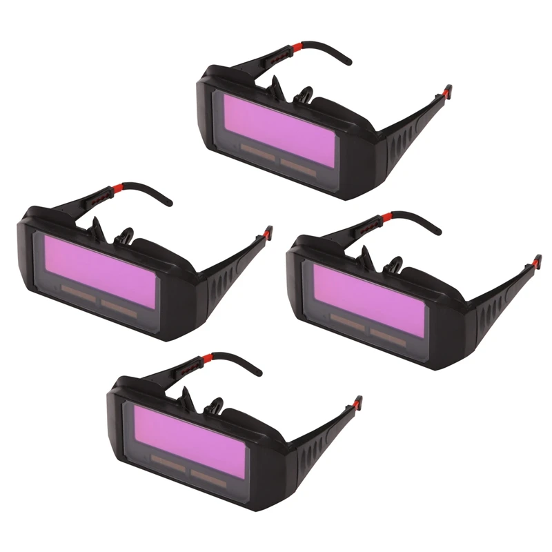 

4X Automatic Photoelectric Welding Glasses Solar Powered Auto Darkening Welding Mask Helmet Eye Goggle Welding Glass