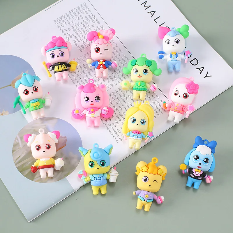 2022 New 매우 귀엽다 Cartoon Anime Figure Cute Toy Catching Tiny Ping Cha Cha Ping key chain pendant Doll for Girls Birthday Gift