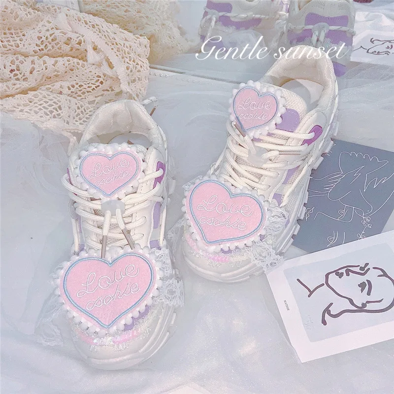 

Original autumn new versatile thick sole daddy shoes lovely hair ball soft sole round head girl style sponge women's shoes