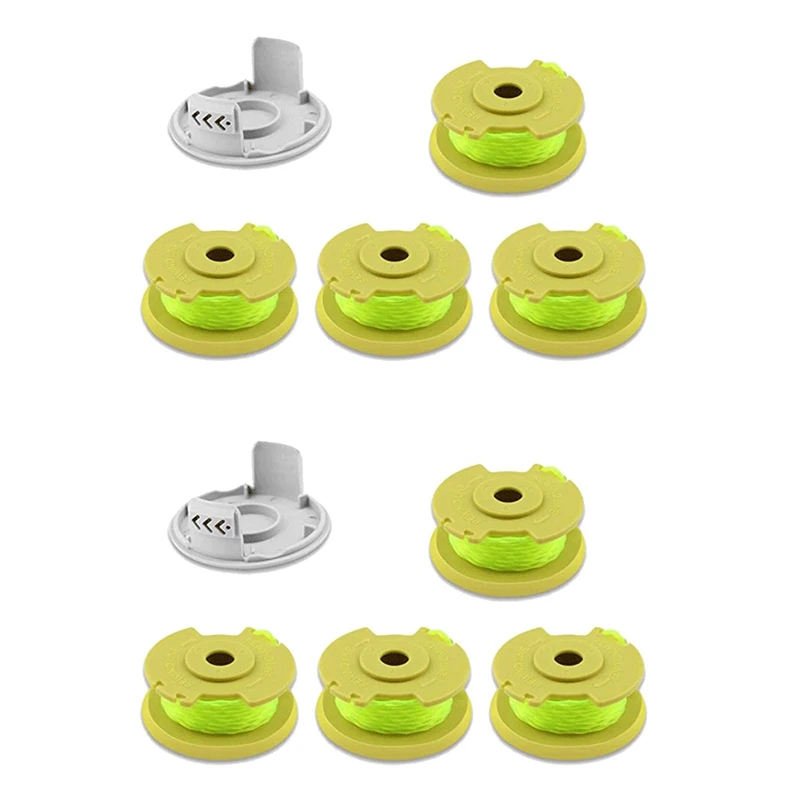 

8X AC80RL3 сменная шпуля для Ryobi One Plus + 18 В, 24 В и 40 в беспроводные триммеры, автоматическая подача травы