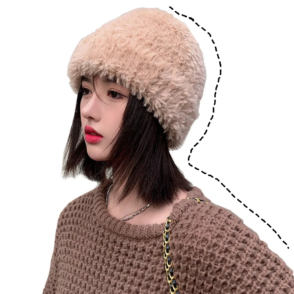 

New Winter Sports Warm Hat Baotou Hat Soft Plush Baotou Hat Small Cold Hat Autumn&Winter Ear Protection Knitted Wool Warm Hat