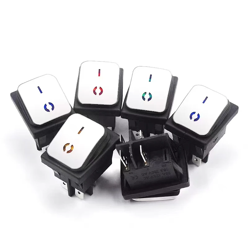 Водонепроницаемый тумблер KCD4 из нержавеющей стали, тромбит/6-контактный электрический выключатель с источником питания, 16 А, 250 В, 20 А, В переменного тока