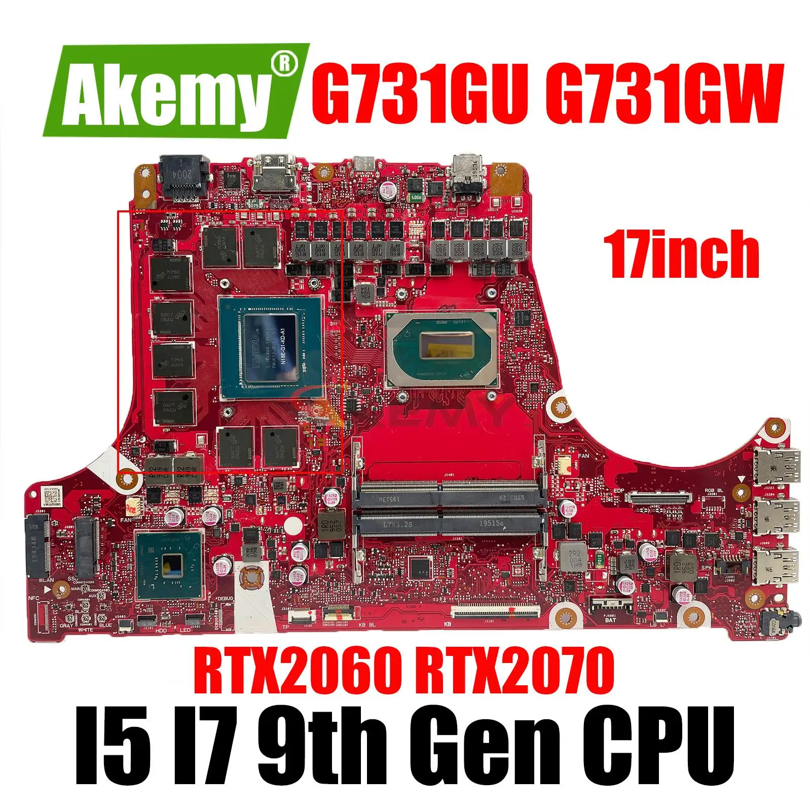 Материнская плата ASUS ROG Strix S5D S7D G731G G731GU G731GV G731GW G731G G531G материнская плата для ноутбука i5 i7 GTX1660Ti RTX2060 RTX2070