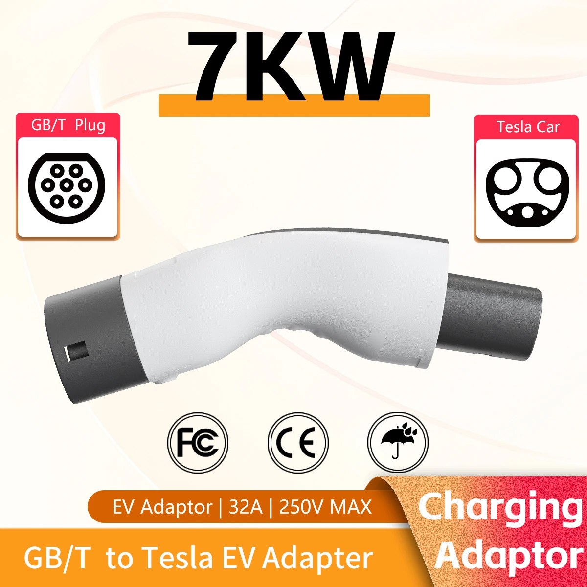 

Unirise EV Charger GB to NACS adapter GB/T Standard Charger To Tesla GBT to TPC NACS разъем адаптера Model S X Y 3