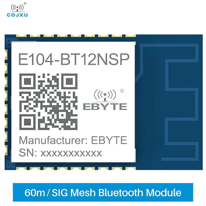 

Сетевой модуль BLE MESH TLSR8253F512 2,4 ГГц 10 дБм Зиг сетевой модуль UART 60 м беспроводной пульт дистанционного управления Женская Серия синих зубов