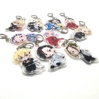 anime keychain tokyo revengers figure manjiro accessories ken hinata atsushi bag pendant fans collection key ring