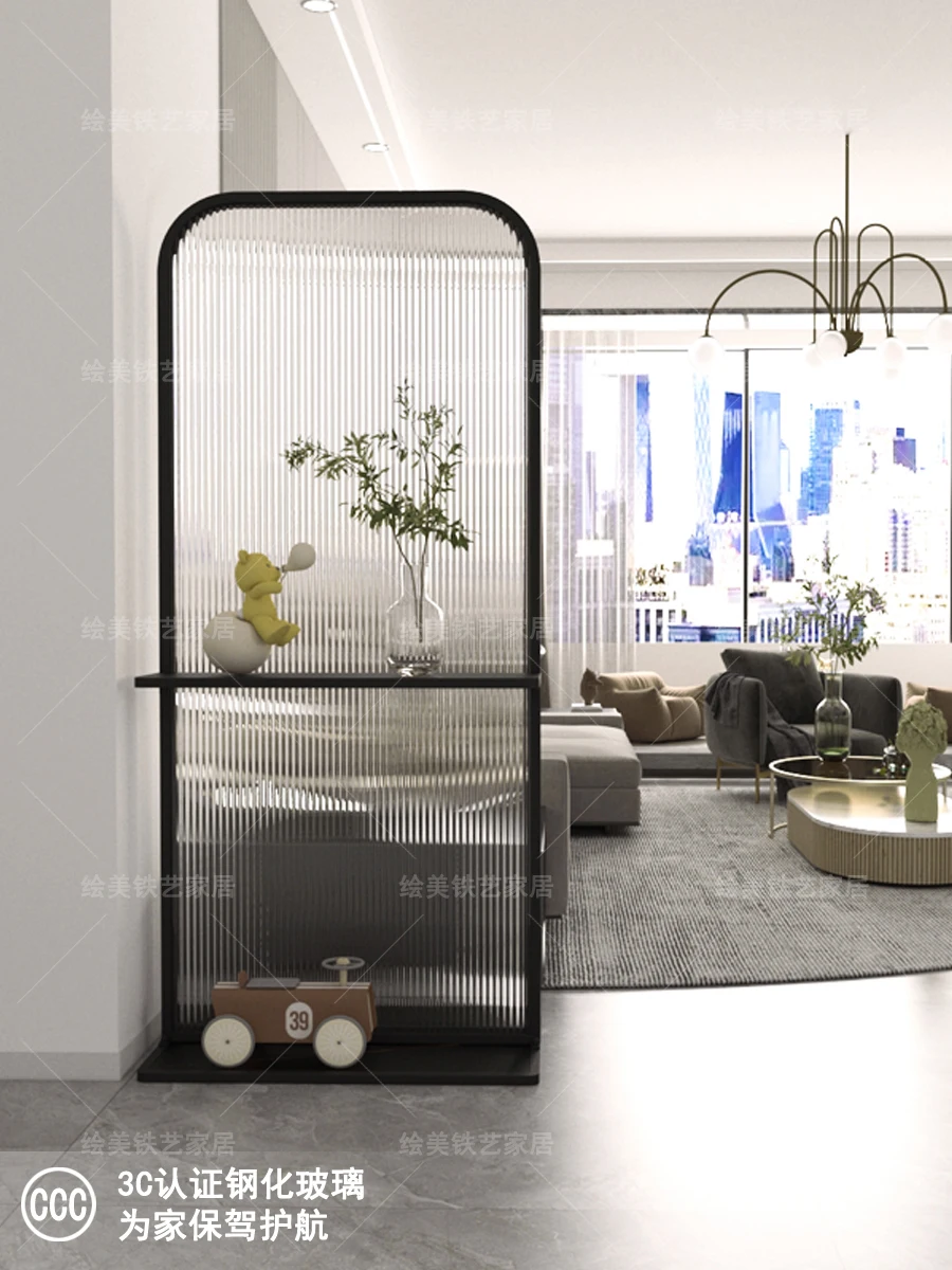 Входная дверь диван для гостиной стеклянная перегородка Changhong полка вход