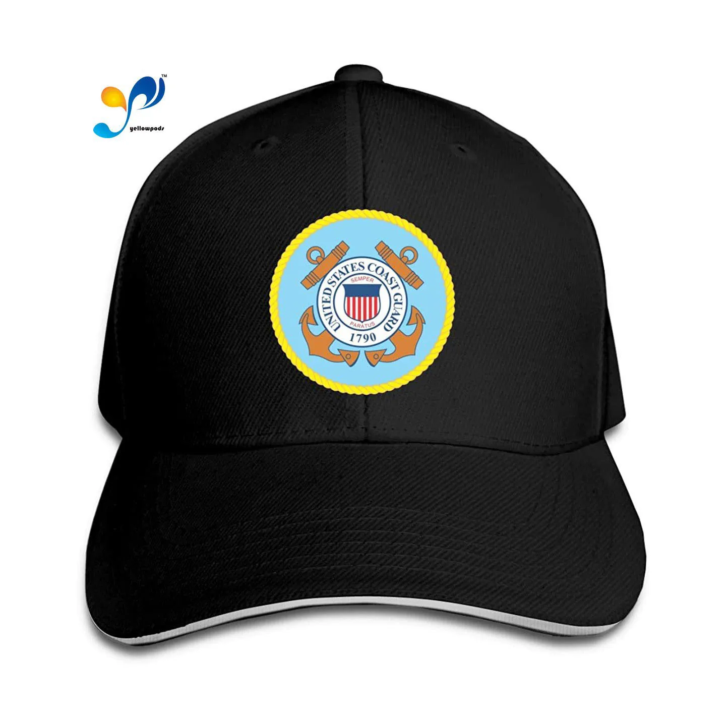 

United States Coast Guard 1790 Hoodie Mens Girl's Classical Hat Fashionable Peak Cap Cap Moto Gp Baseball Cap