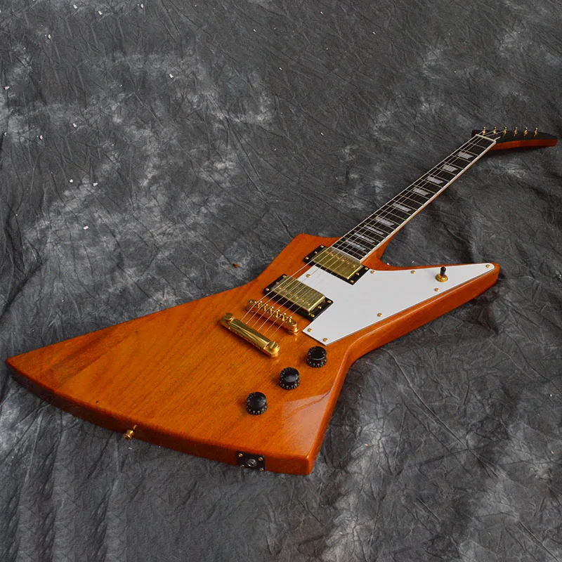 

Chinese Electric Guitar Exploer E Gold Hardware Custom Mahogany Body And Neck