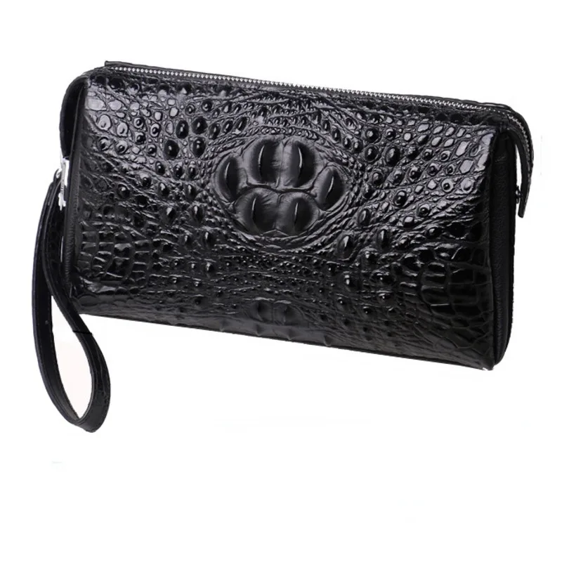 Men's Business Password Lock Anti-theft Wallet Genuine Leather Luxury Clip Bag High Quality Trend Clutch Purses Fashion Handbag