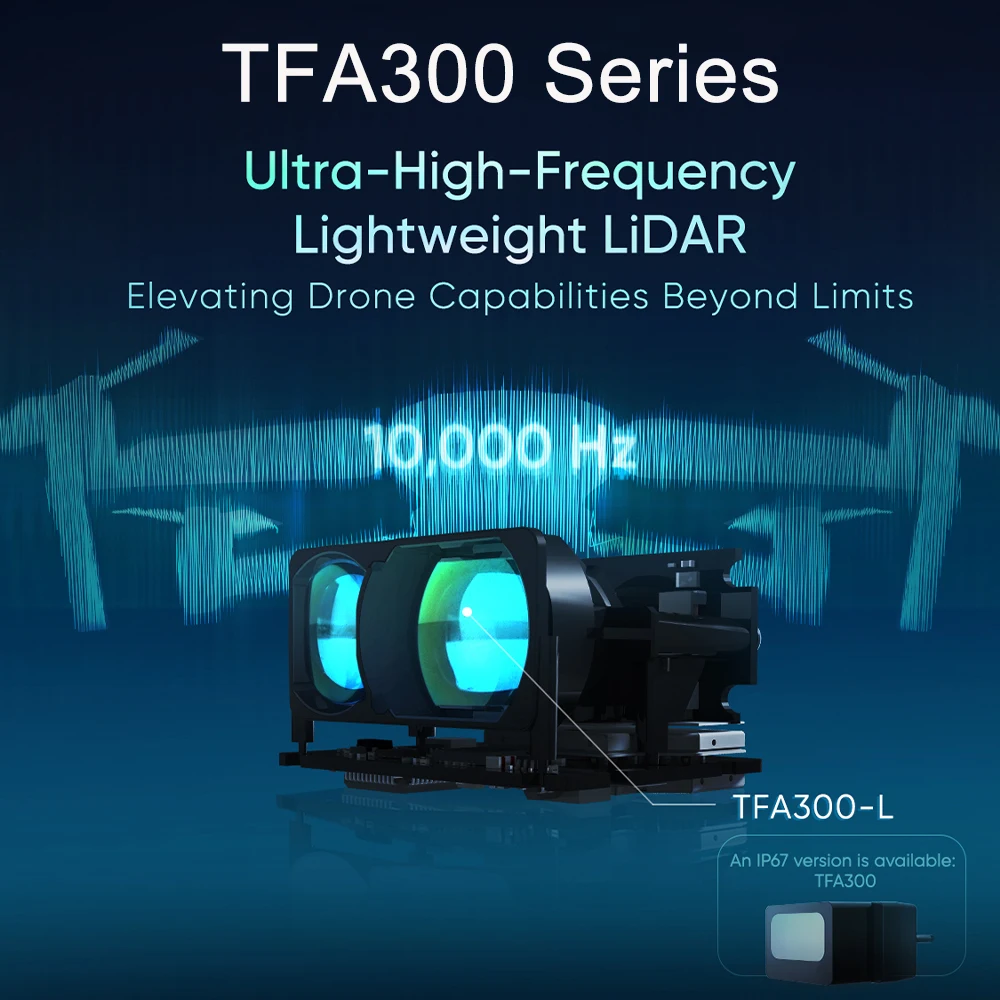 Фото Лазерный радар BENEWAKE TFA300 TFA300-L для БПЛА с дальностью действия 290 метров, легкий лидар-датчик №3
