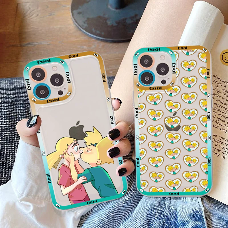 

Hey Arnolds Cartoon Phone Case for iPhone 11 12 13 Mini Pro Max 14 Pro Max Case shell