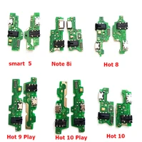 10pcs usb charging dock port socket connector charger board flex cable for infinix hot 7 pro 8 9 lite hot 10 play note 7 8 8i